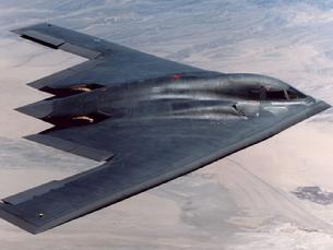 B-2 Spirit stealth bomber overhead view