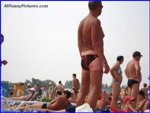 Cal bought some new swim trunks