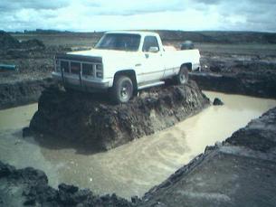 Cals ex-friend owns a backhoe