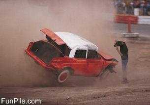 Cal used to photograph car races