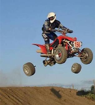 Cal used to race quads