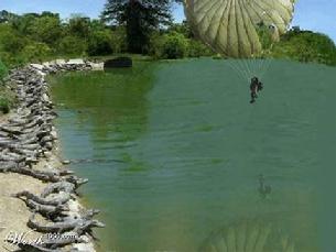 Cal used to sky dive
