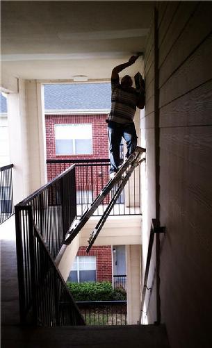 Cal Likes To Use His Favorite Ladder